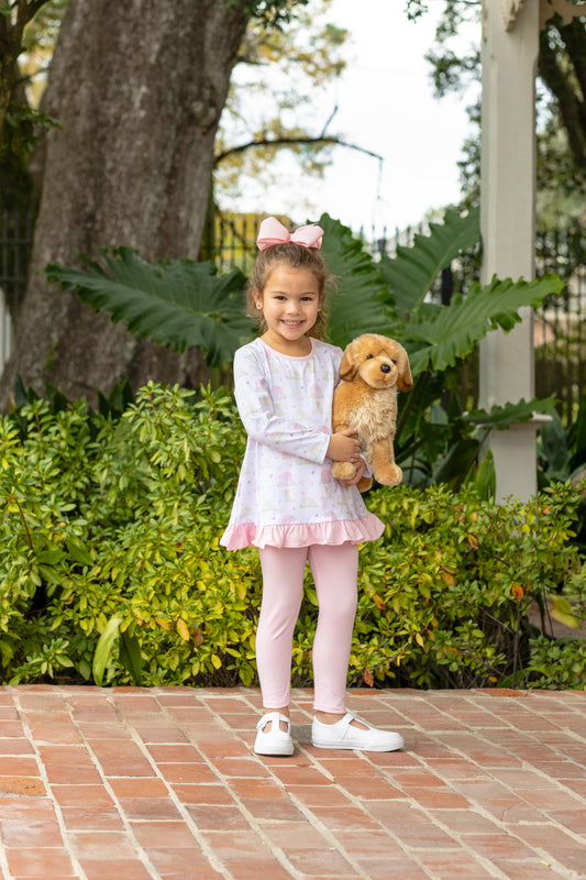 Puppy Pals Ruffle Pants Set