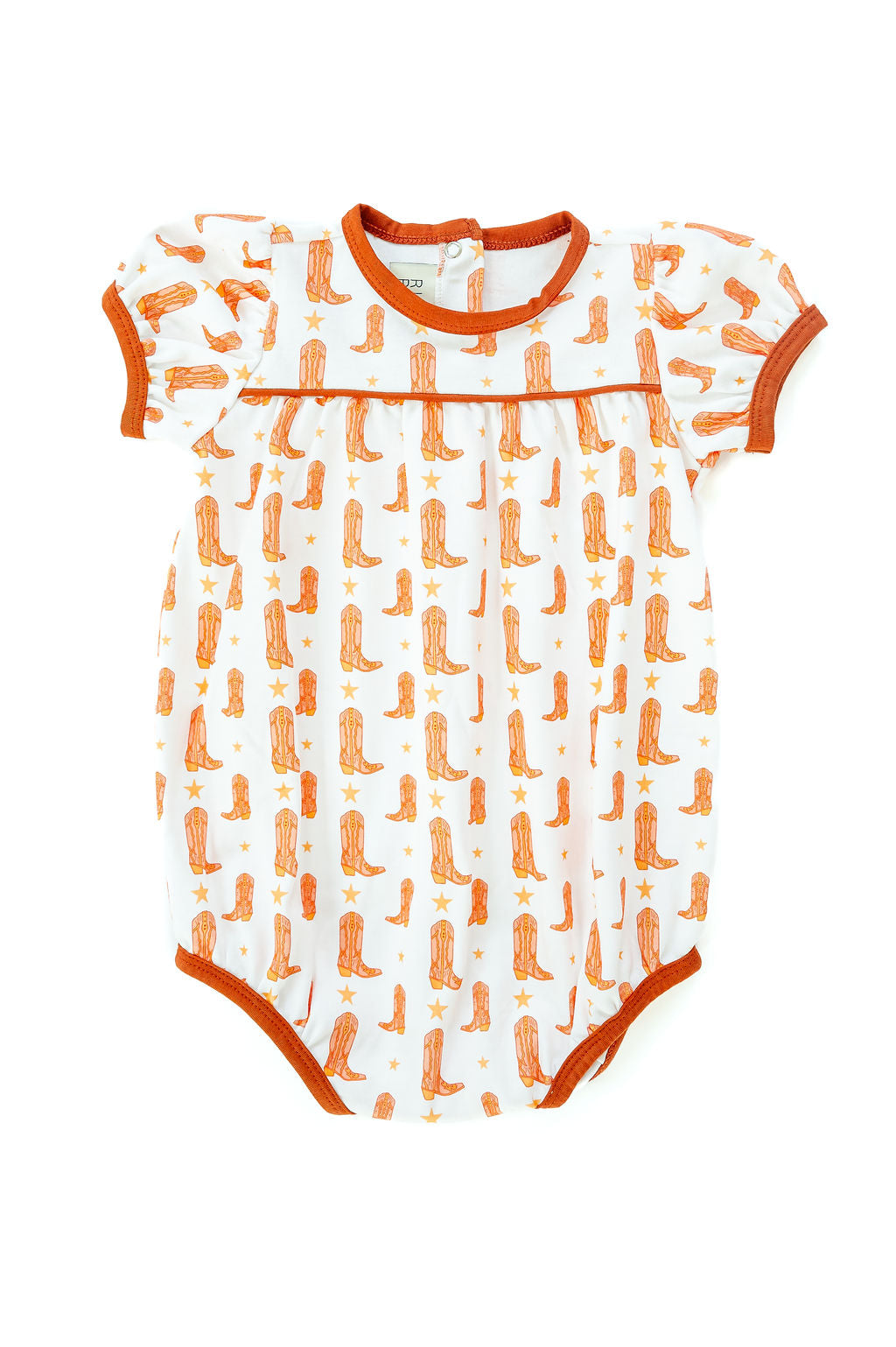 Orange Boots & Stars Girl Bubble