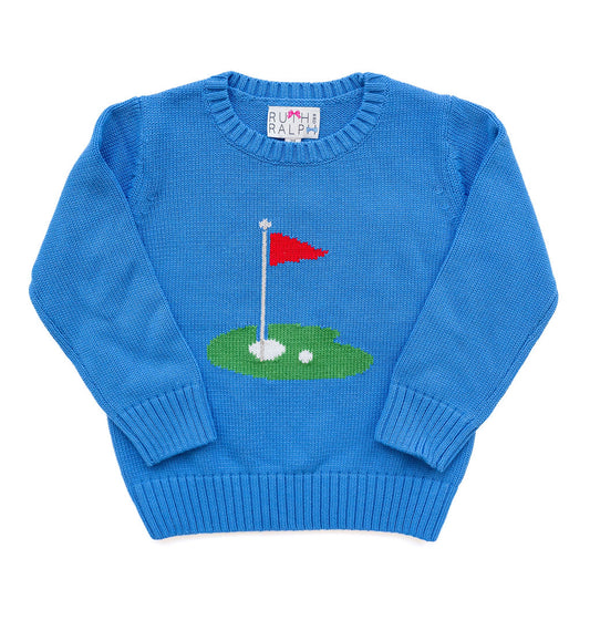 Blue Golf Sweater