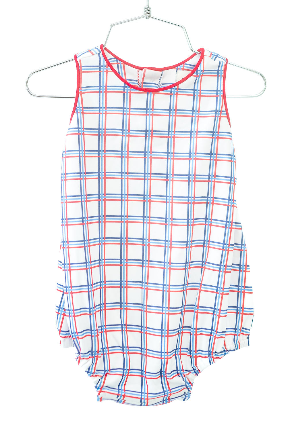 Patriotic Plaid Boy Bubble