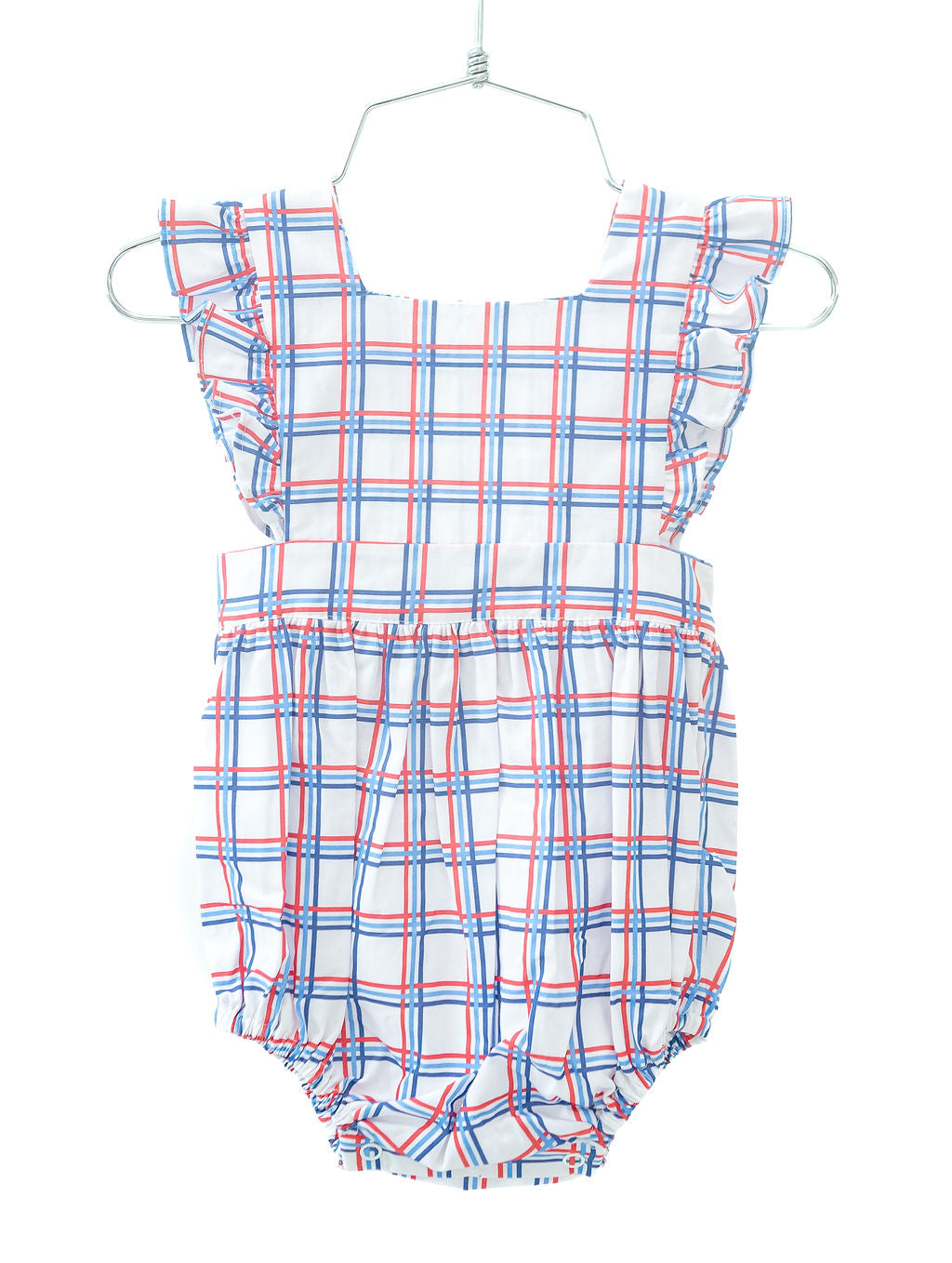 Patriotic Plaid Girl Bubble