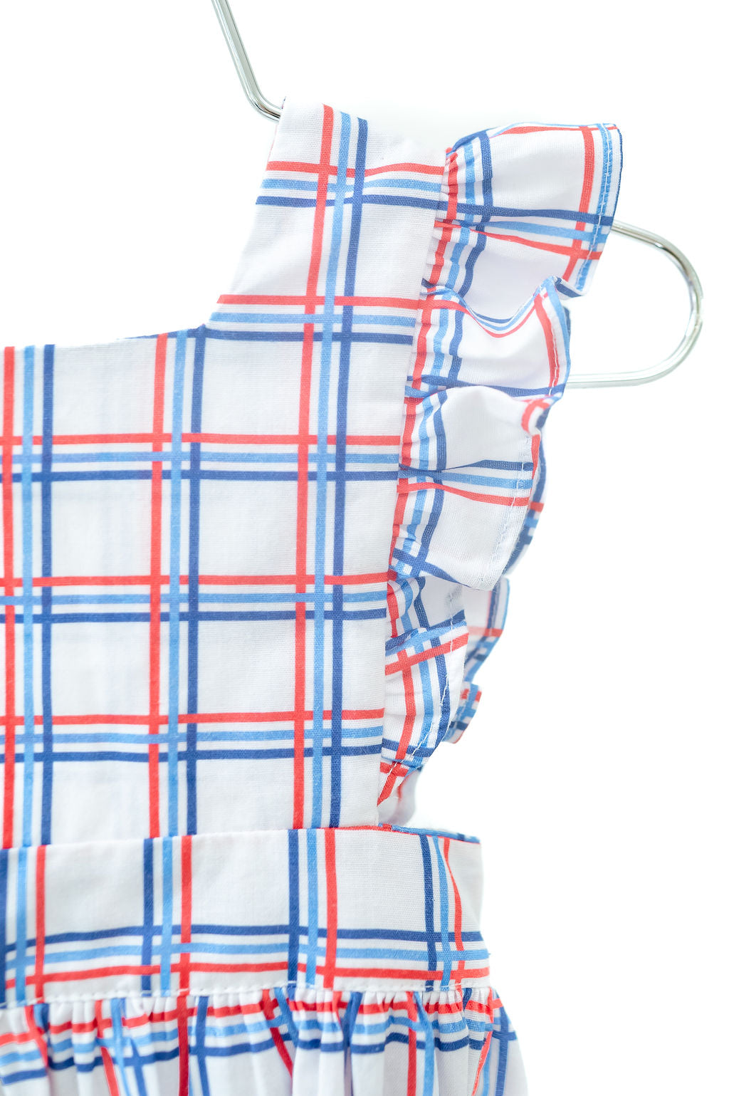 Patriotic Plaid Girl Bubble