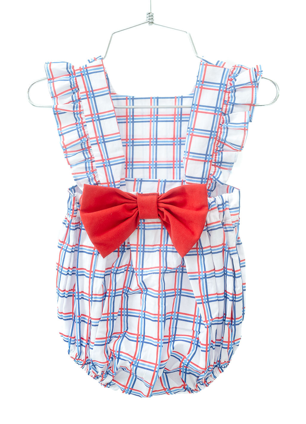 Patriotic Plaid Girl Bubble