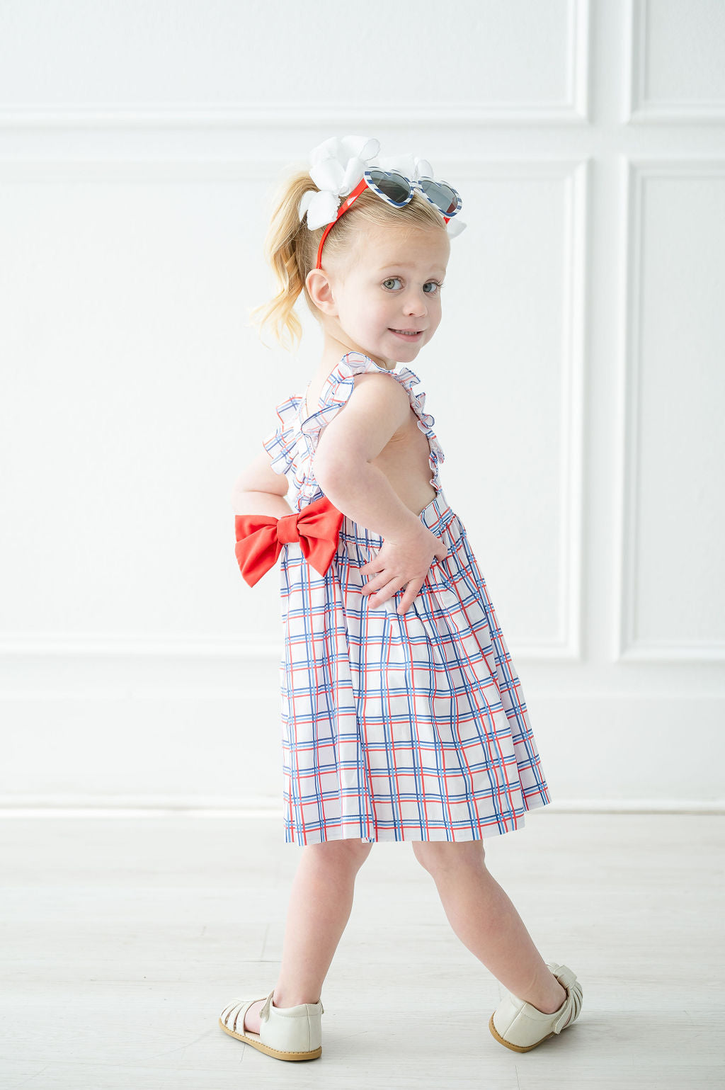 Patriotic Plaid Dress