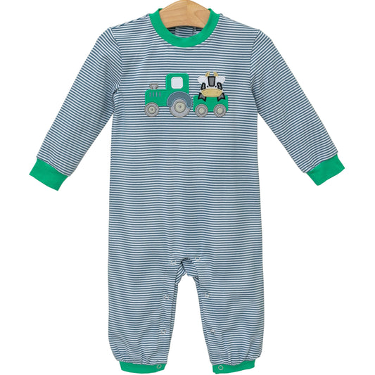 Tractor and Cow Romper