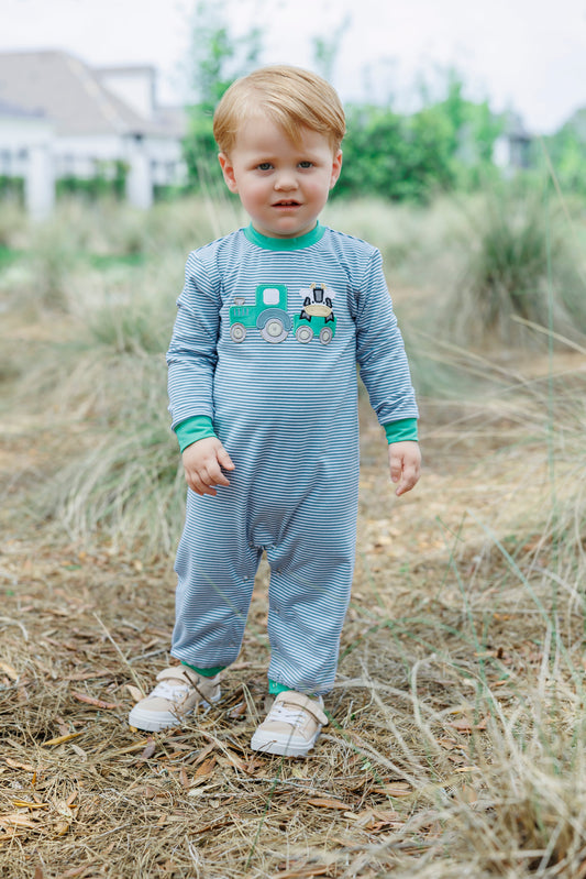 Tractor and Cow Romper