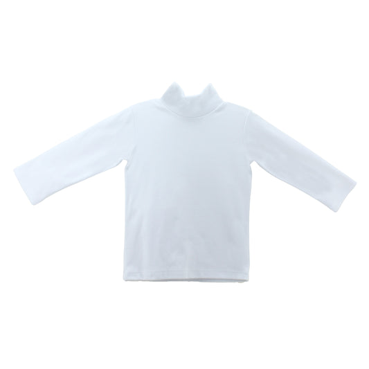 Turtle Neck Undershirt White Knit