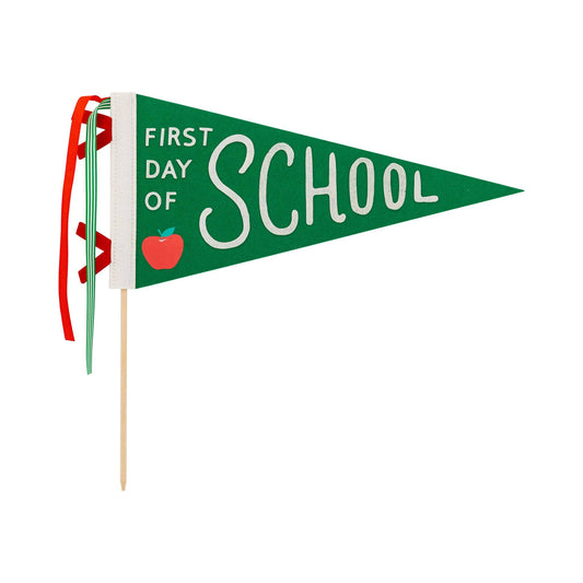 First Day Felt Pennant Green