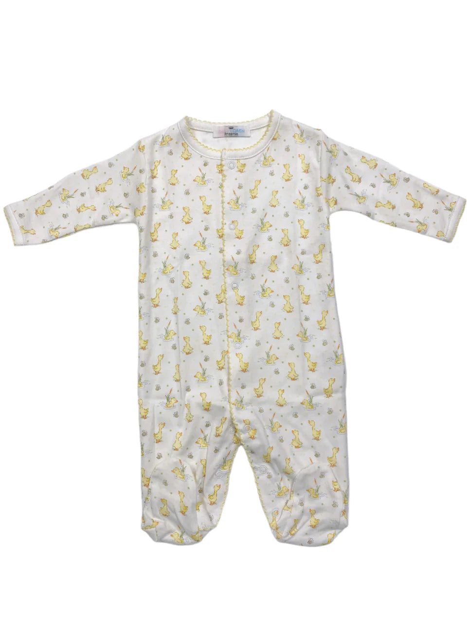 Baby Ducks Pima Snap Footie