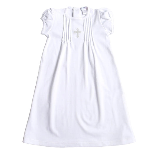 Holy Cross Hand Embroidered Girl Pima Gown