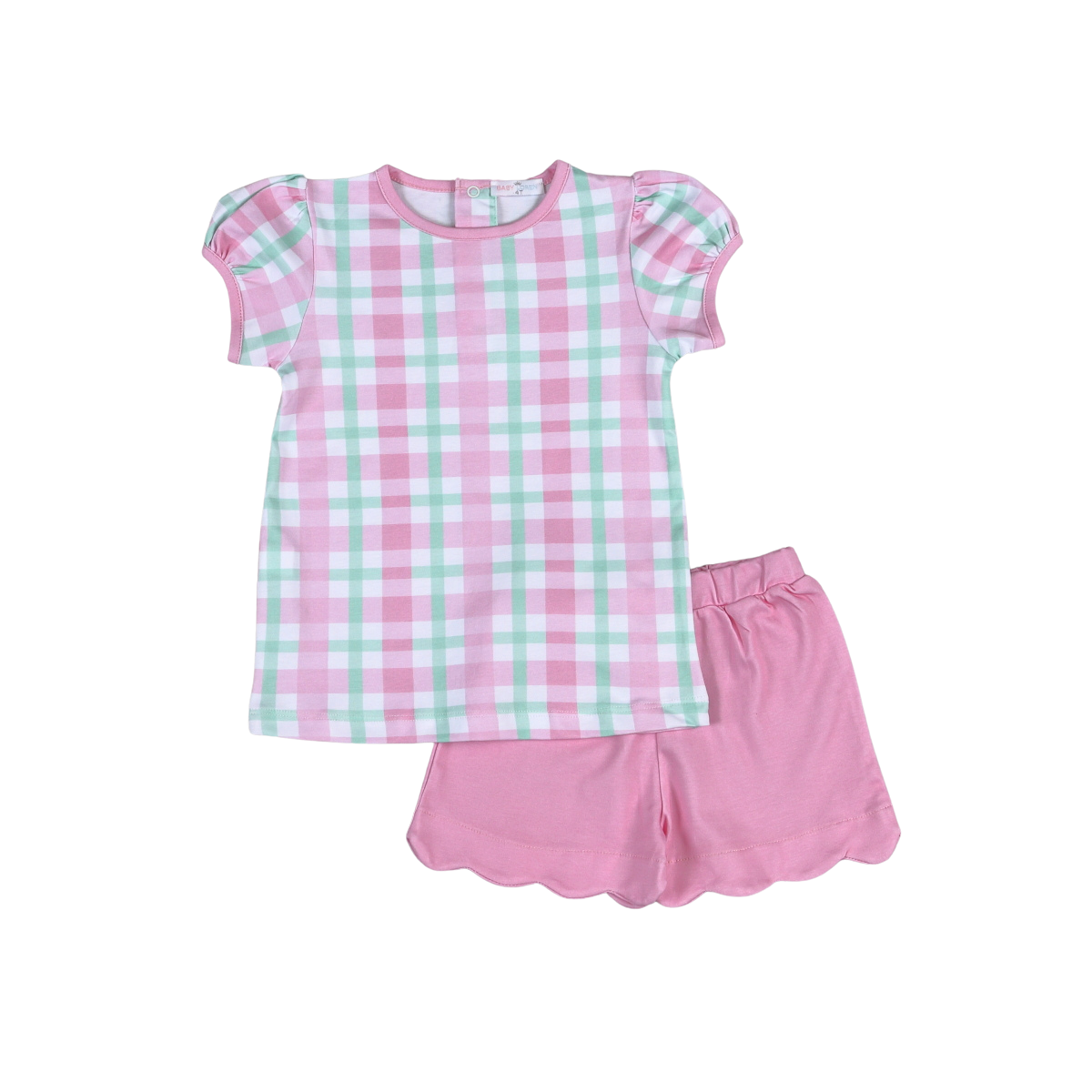 Pink Plaid Jane Short Set