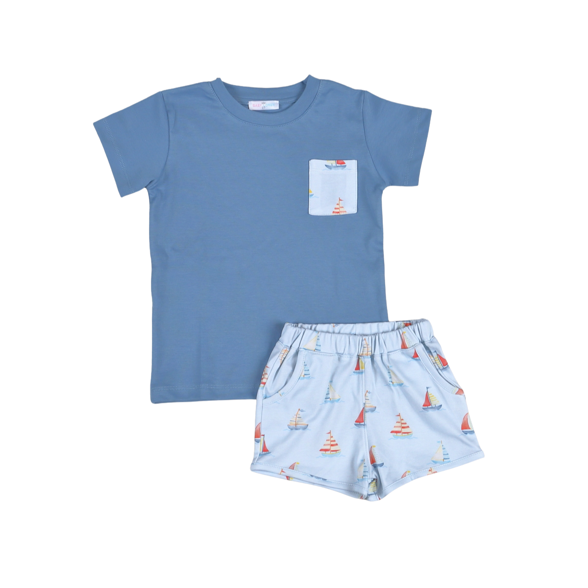 Sail Away Boy Short Set