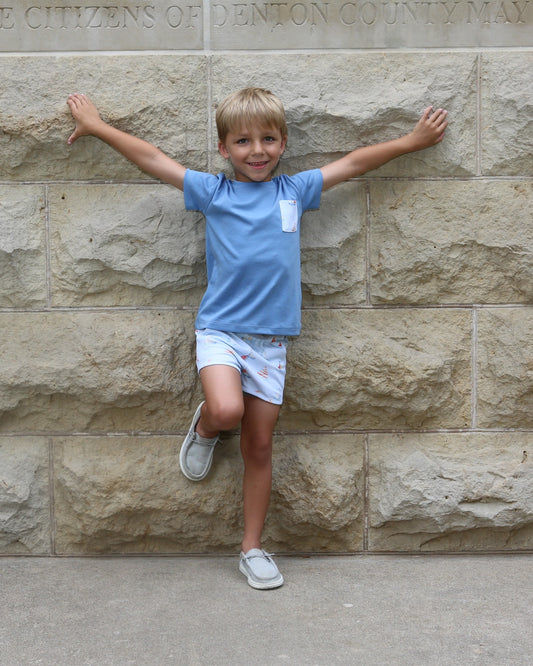 Sail Away Boy Short Set