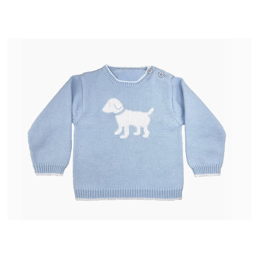 Blue Puppy Sweater