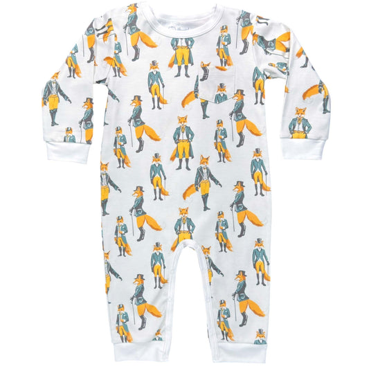 Boy Long Sleeve Romper Formal Foxes