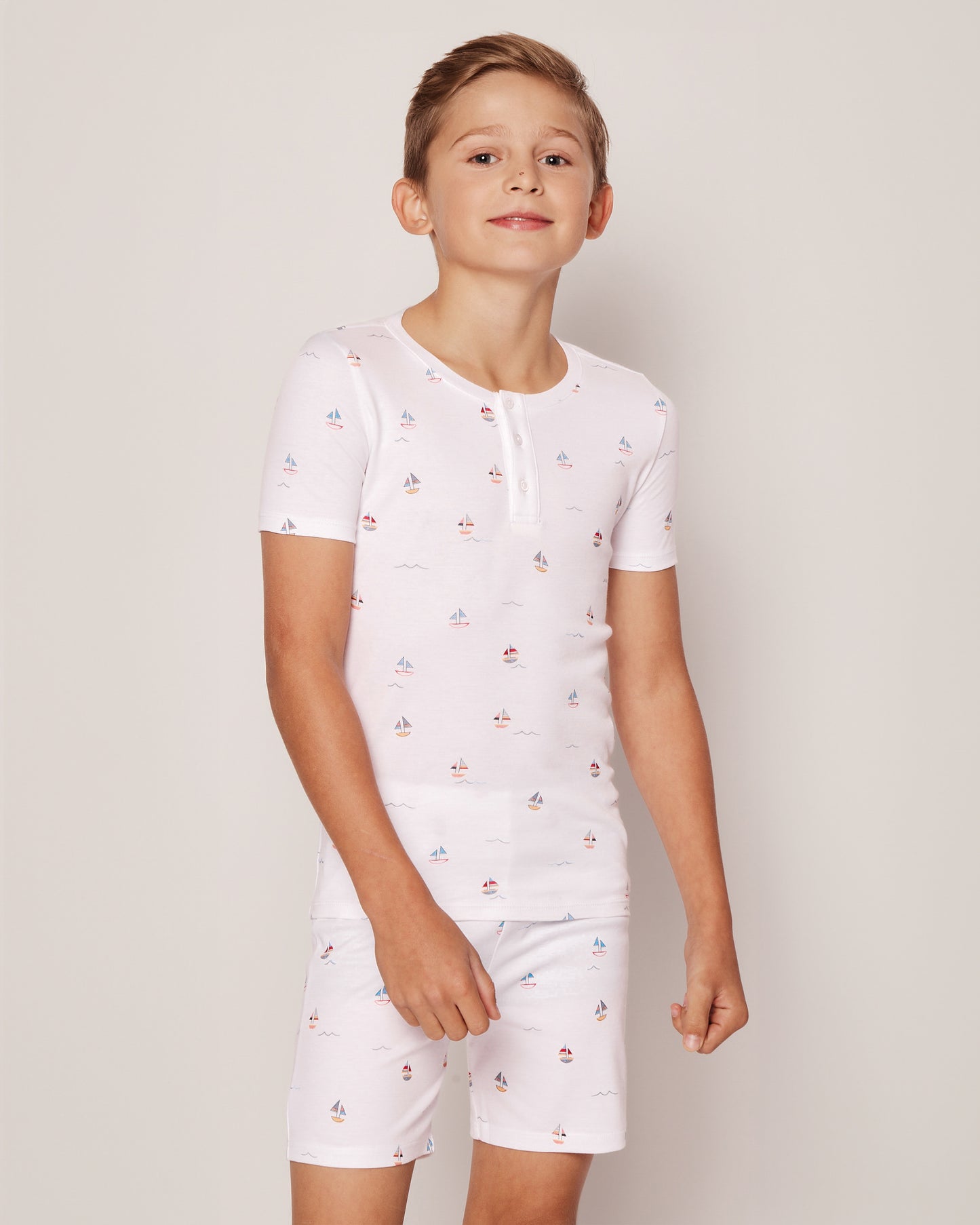 PJ Short Set Bateau Print