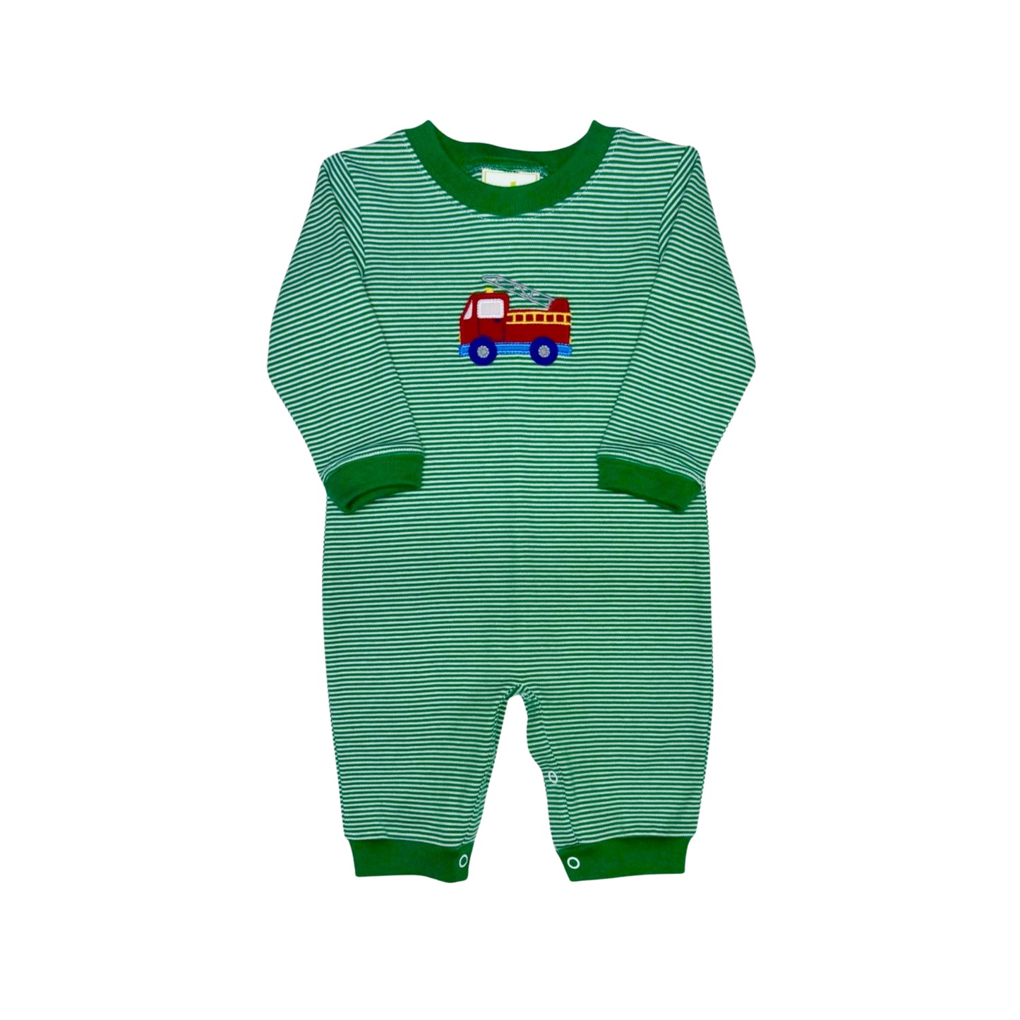 Firetruck Luke Green Bubble Romper