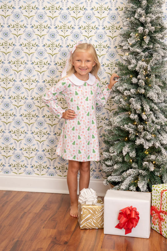 Presley Kait Preppy Christmas Dress