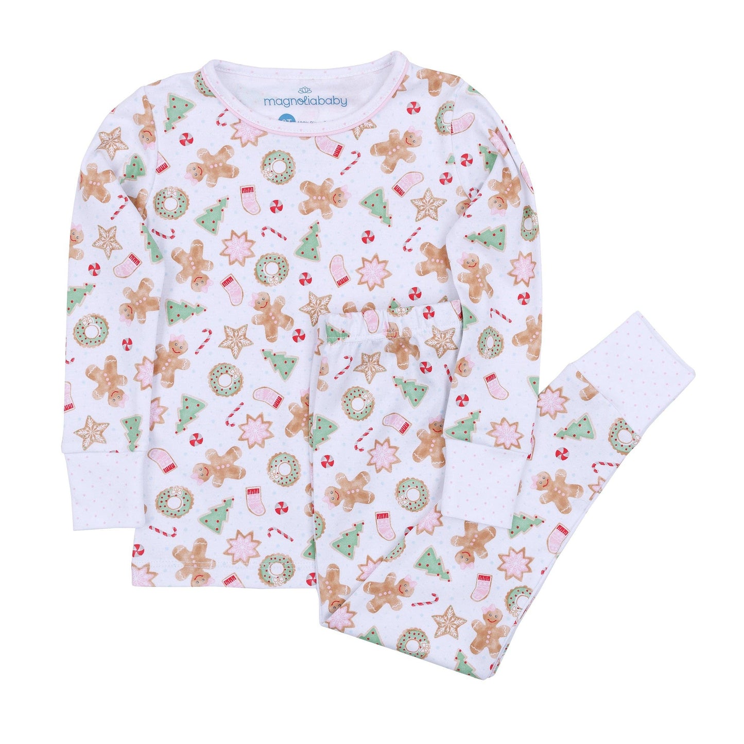 Frosted Wonderland Long Pajamas - Pink