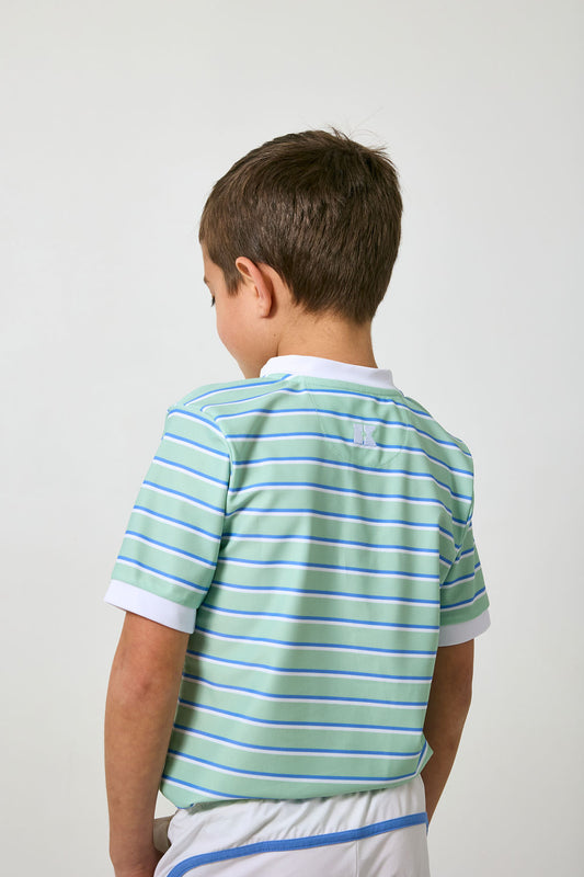 Palm Green Baseline Stripe Blade Shirt