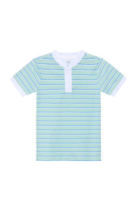 Palm Green Baseline Stripe Blade Shirt