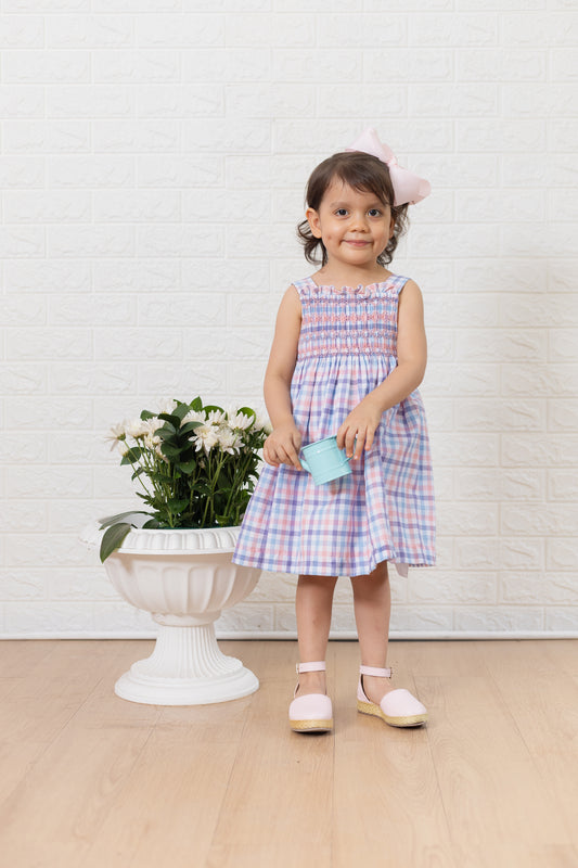 Esme Girl Dress - Spring Sherbet