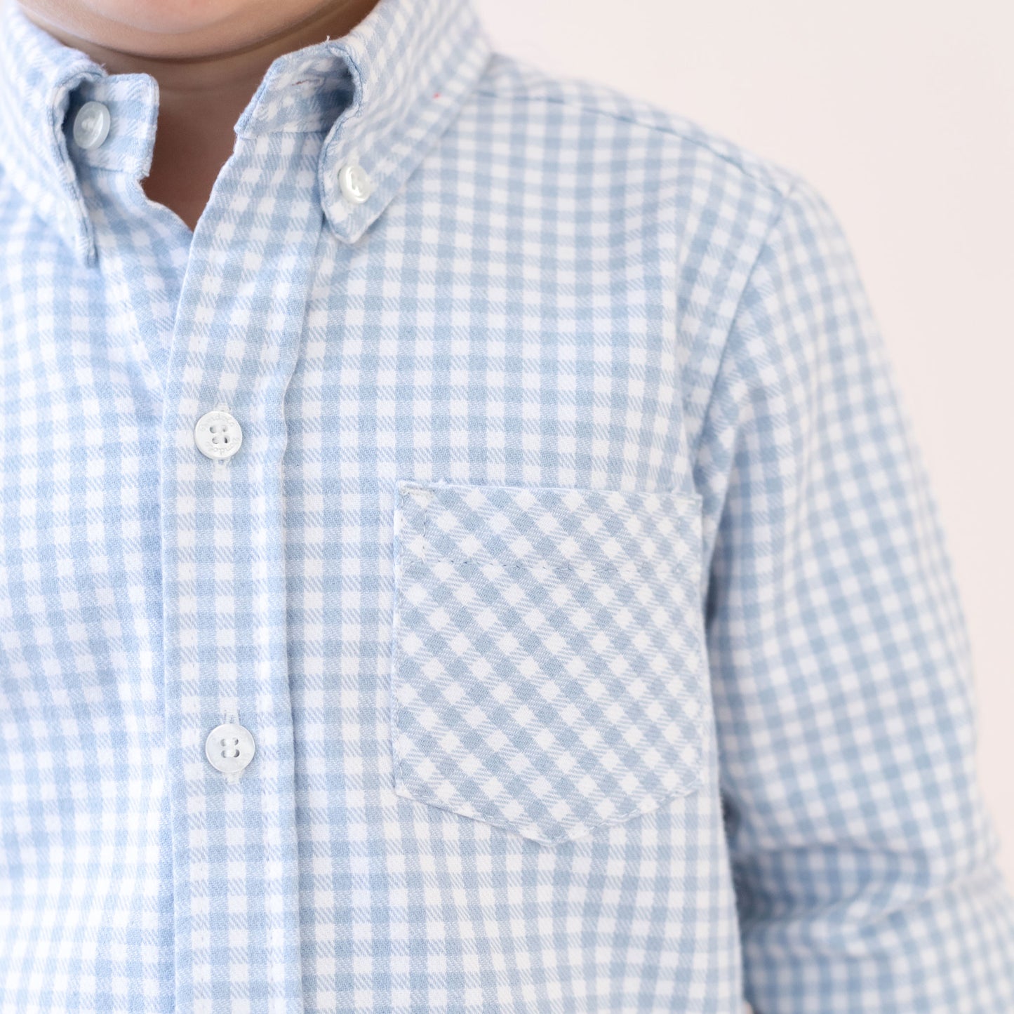 Walker Boy Button Down Blue Gingham
