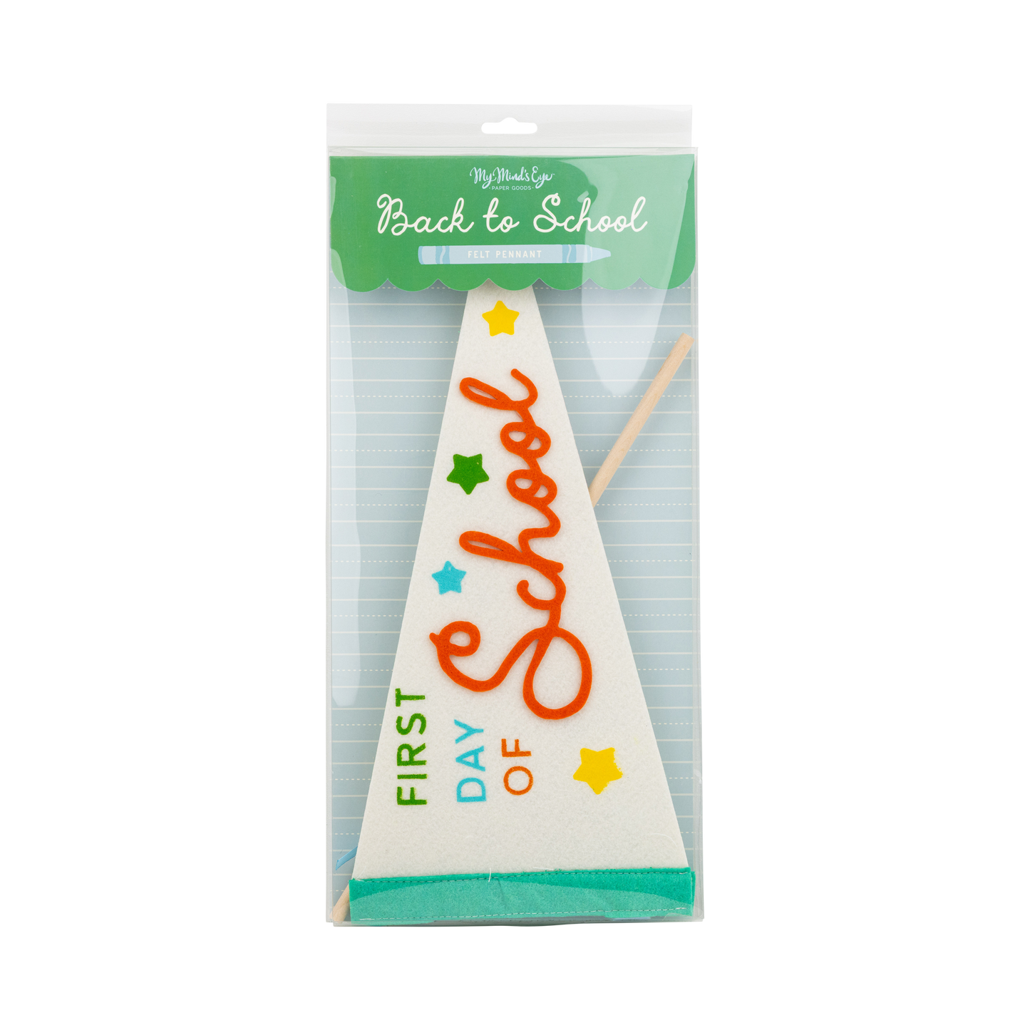First Day Felt Pennant Cream