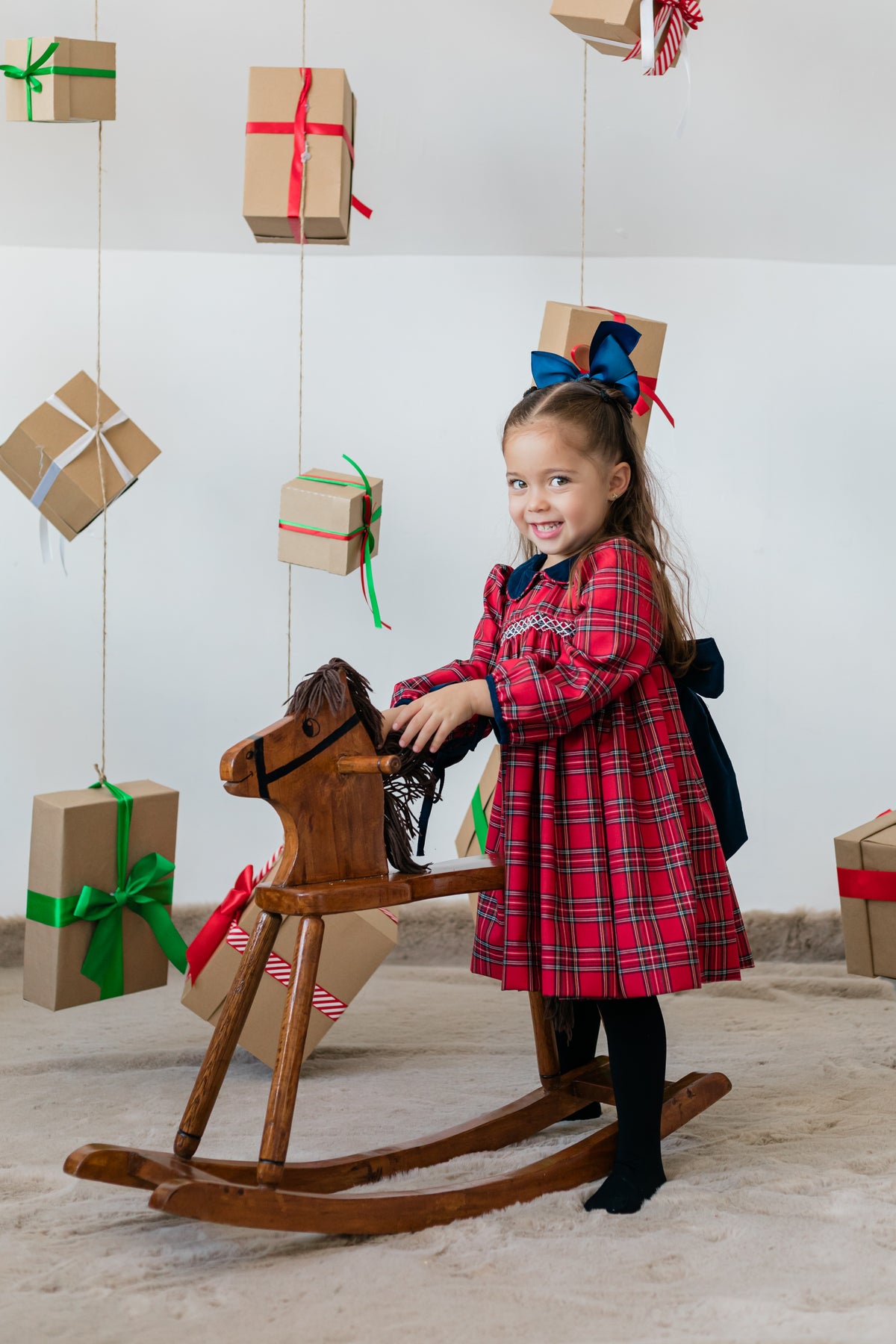 Royal Red Plaid Brianne Dress