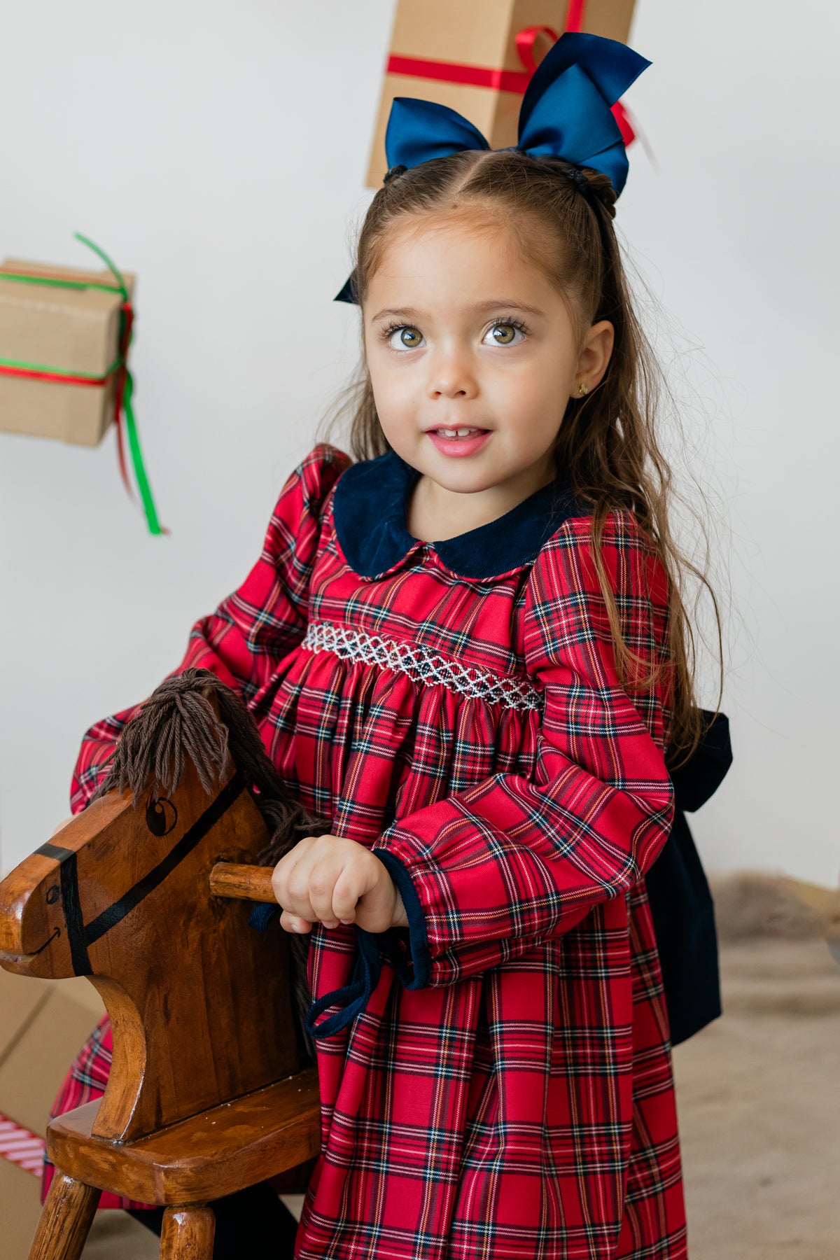 Royal Red Plaid Brianne Dress