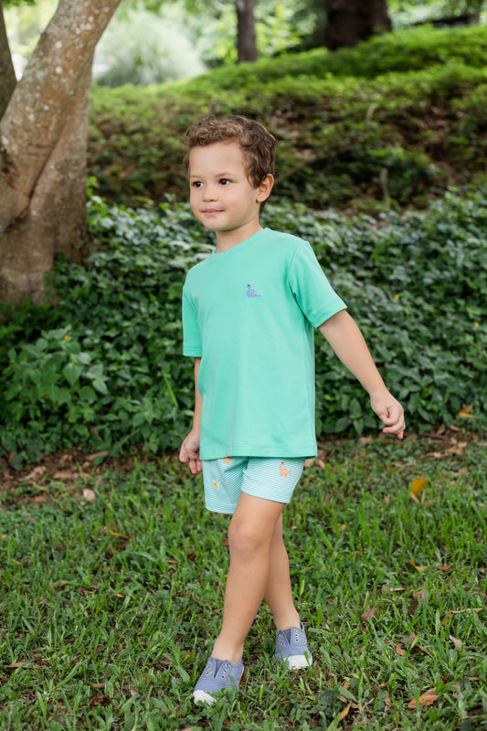 Dino Green Play Tee & Short Set