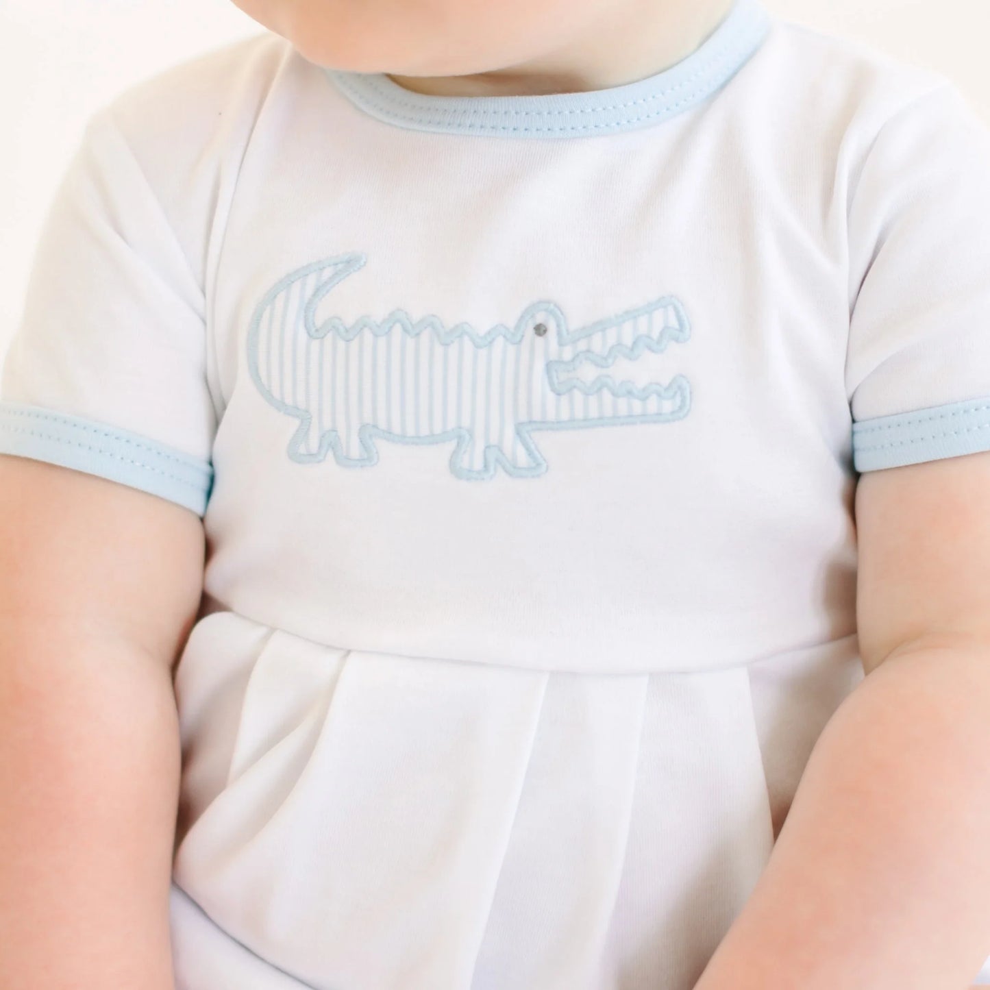 Gator Applique Bubble - Light Blue