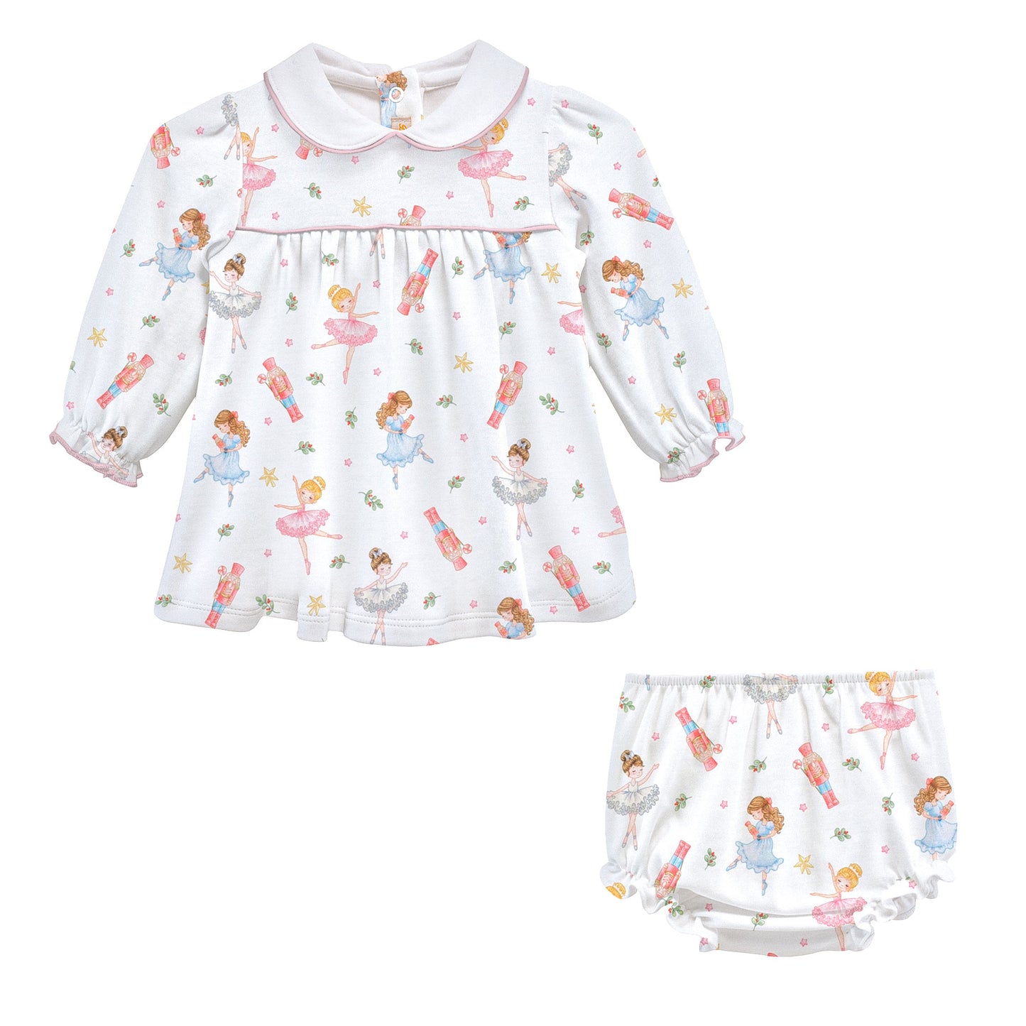 Nutcracker Printed Dress w/ Bloomers