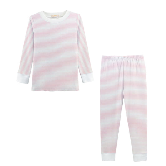 Pink Stripes Soft PJ Set