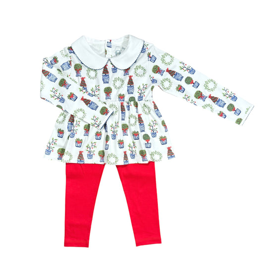 Christmas Planters Girl Legging Set