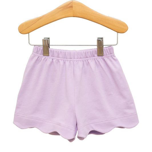 Scalloped Shorts Lavender