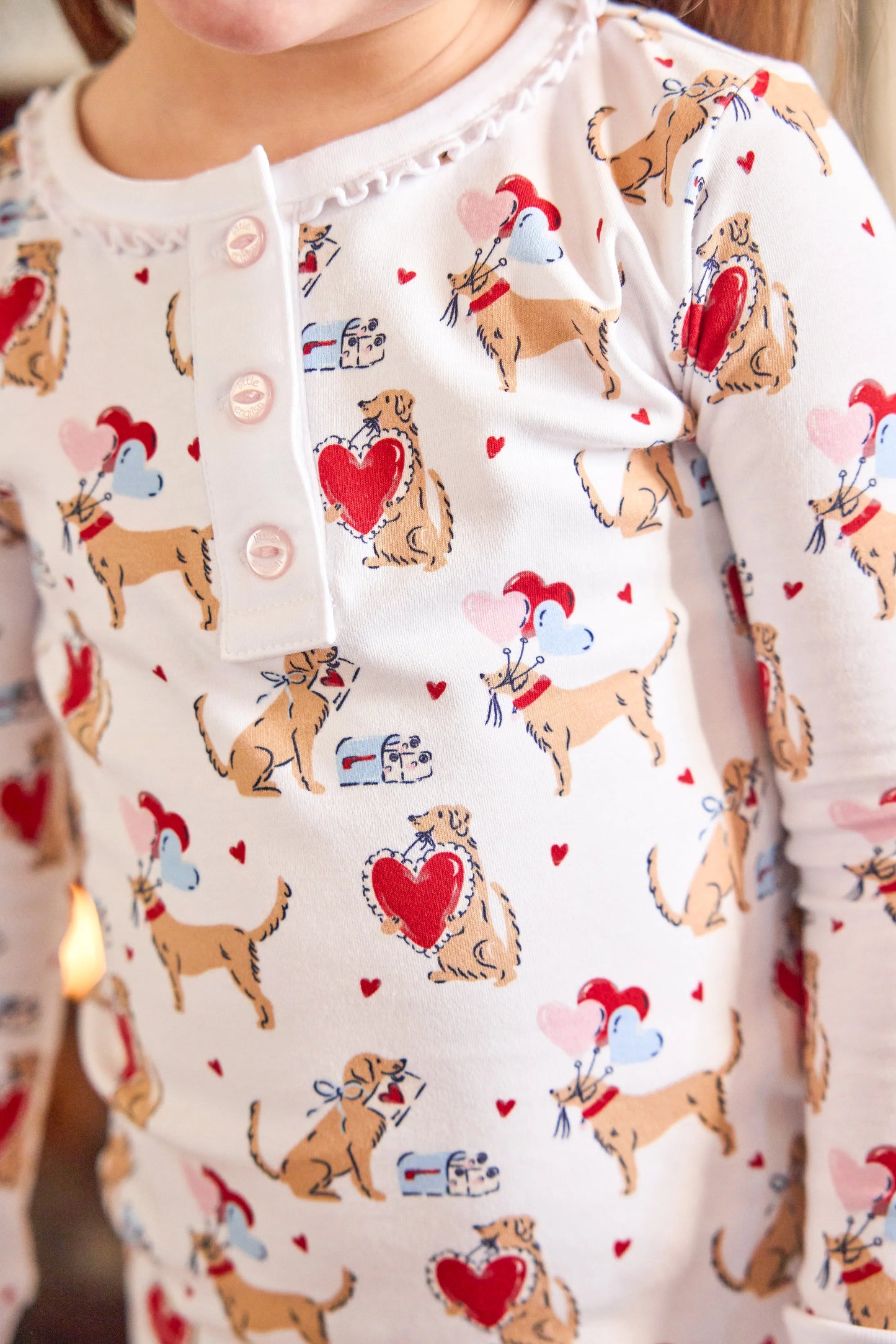 I Woof You - Girl Valentine Pajamas