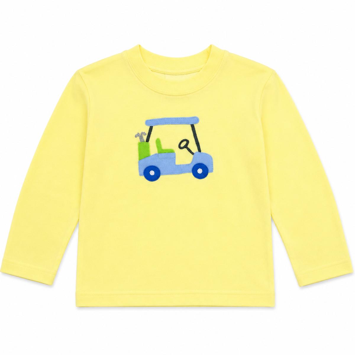 Yellow w/ Blue Golf Cart Long Sleeve Tee