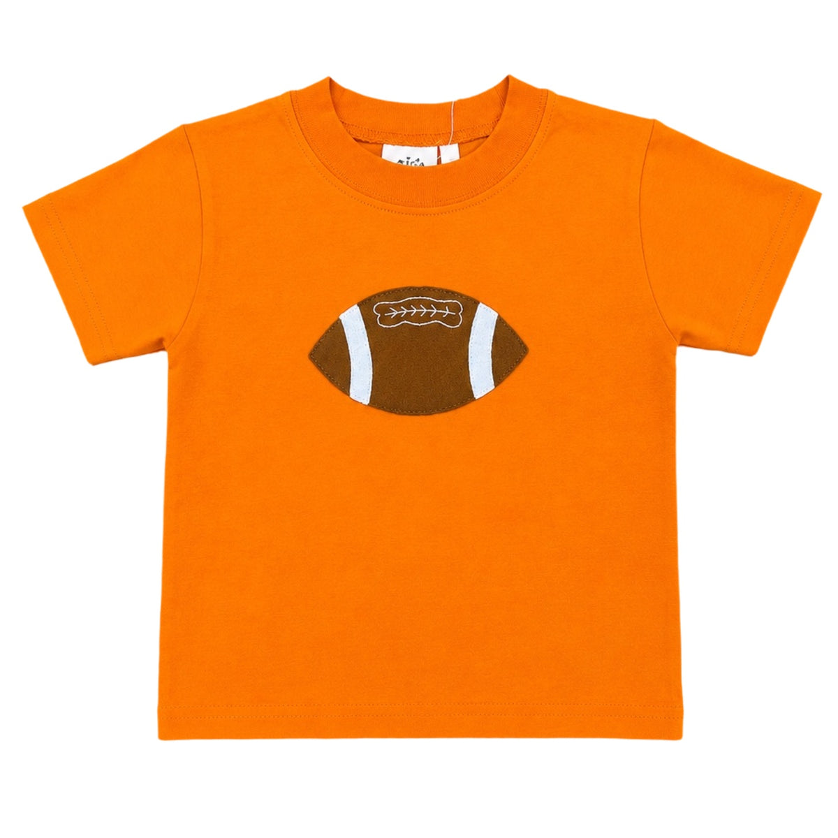 Solid Orange Football Tee
