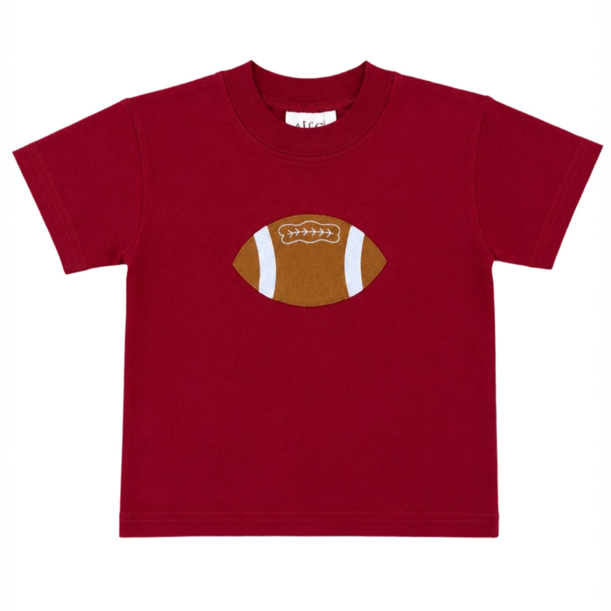 Solid Crimson Football Tee