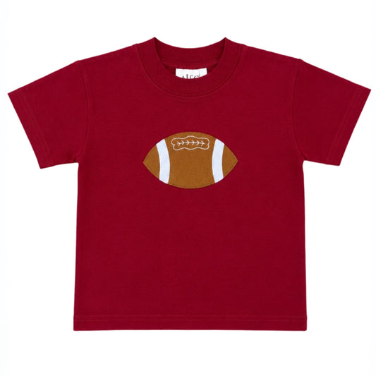 Solid Crimson Football Tee