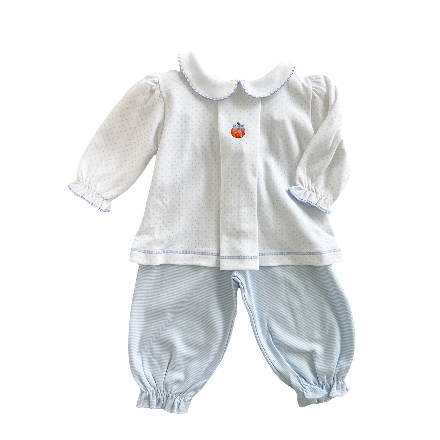 Girl Bitty Dot Pumpkin Set