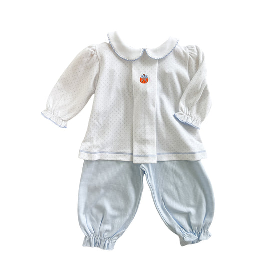 Girl Bitty Dot Pumpkin Set