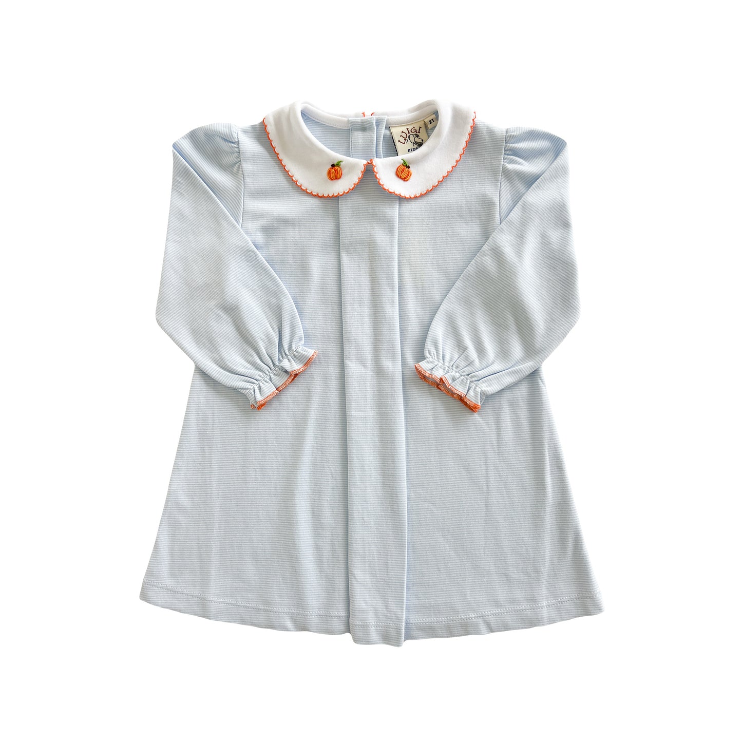 French Knot Pumpkin Collar Dress