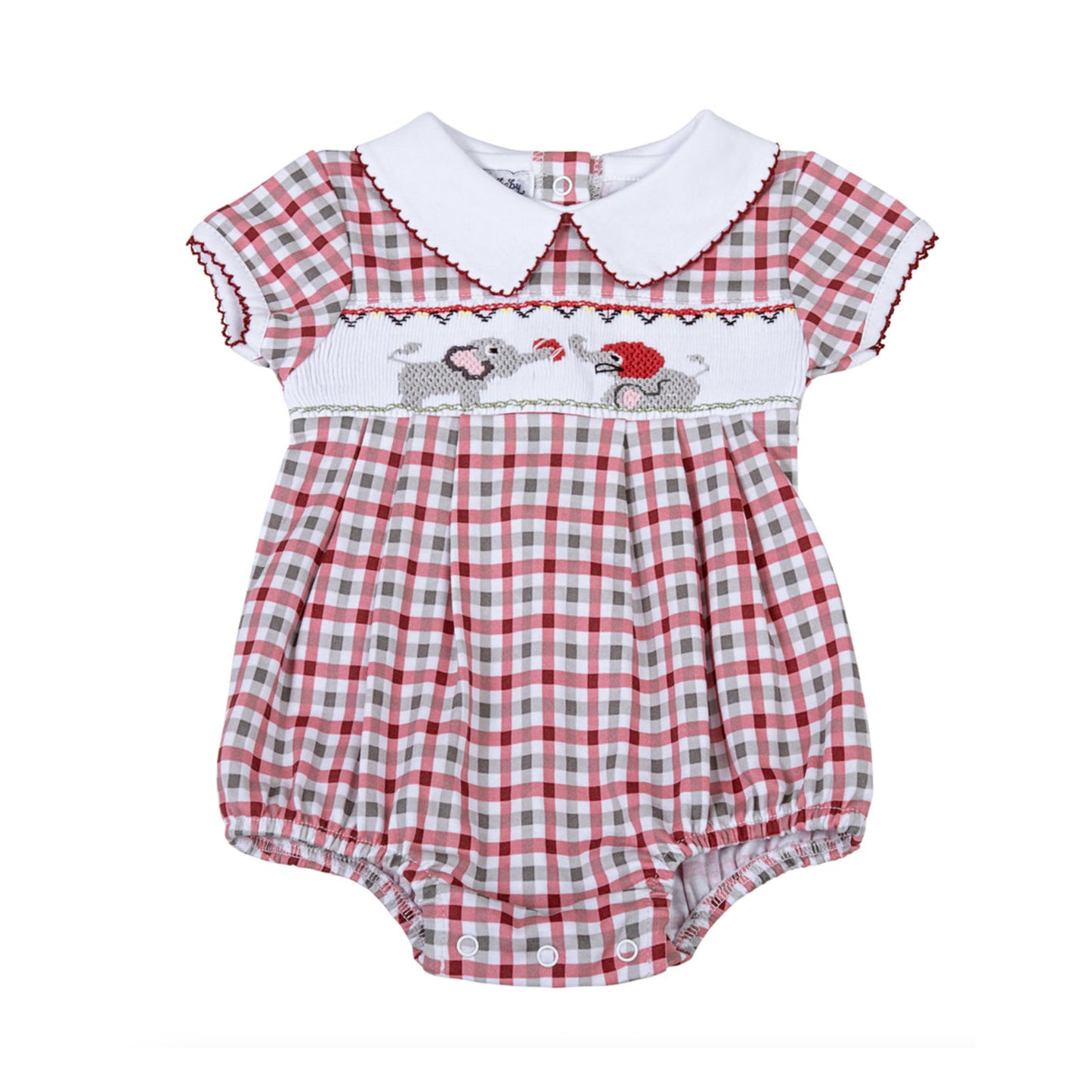 Baby Elephant Checked Boy Bubble