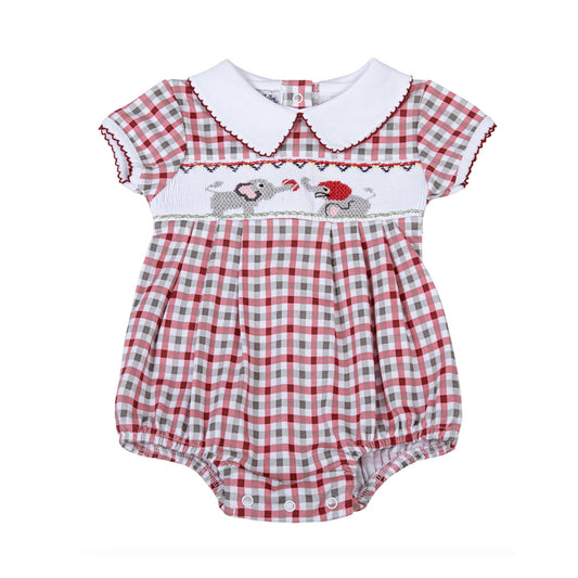 Baby Elephant Checked Boy Bubble