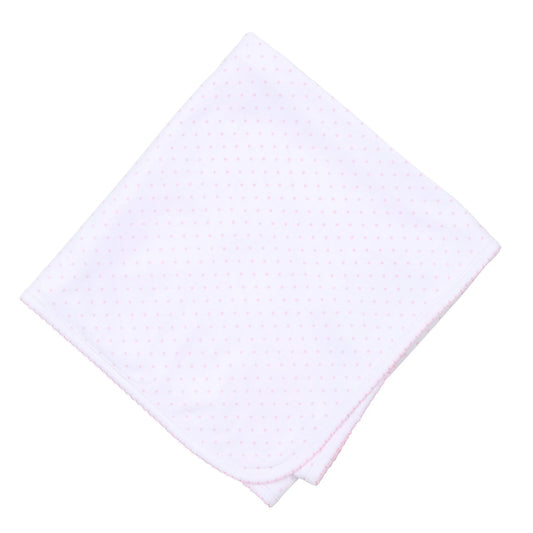 Mini Dots Receiving Blanket - Pink