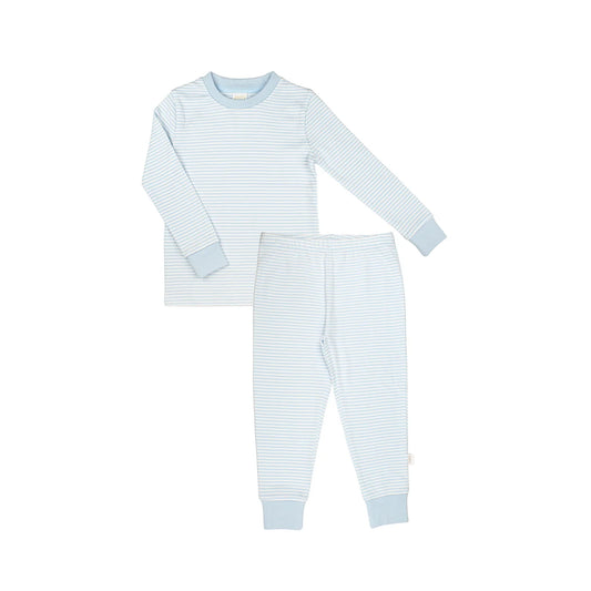 Blue Stripe Long PJ Set