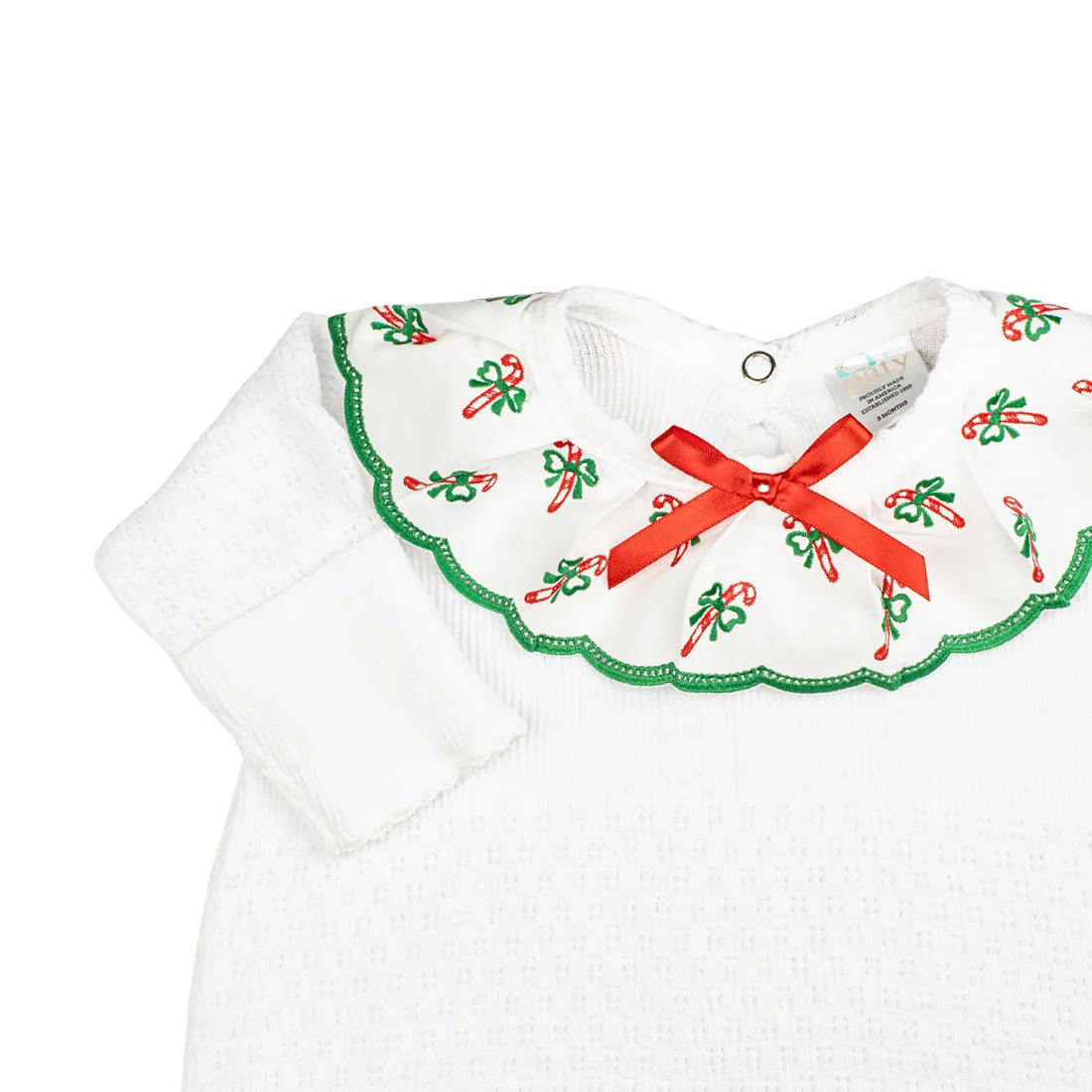 Swiss Candy Cane Footie