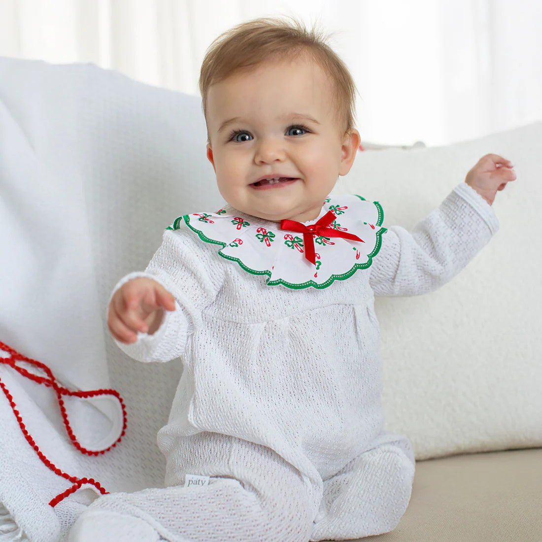 Swiss Candy Cane Footie